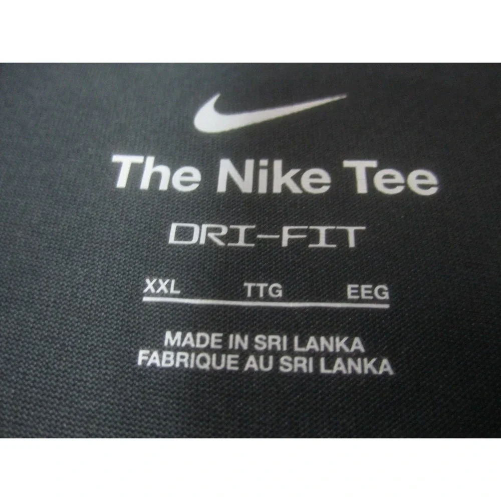 Nike Shirt Mens 2XL Gray EVOLVE Short‎ Sleeve Dri-Fit Crew Neck Athletic